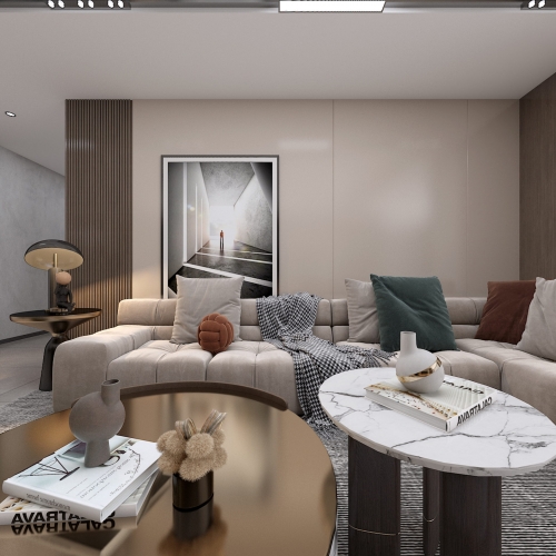 Modern A Living Room-ID:454530951