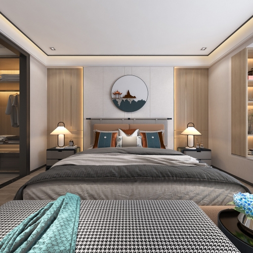 New Chinese Style Bedroom-ID:361885074