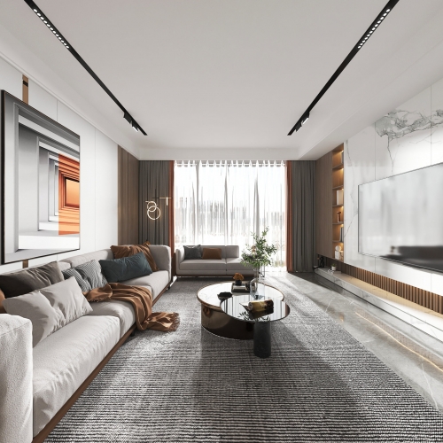 Modern A Living Room-ID:634754901