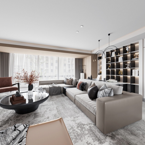 Modern A Living Room-ID:228594068