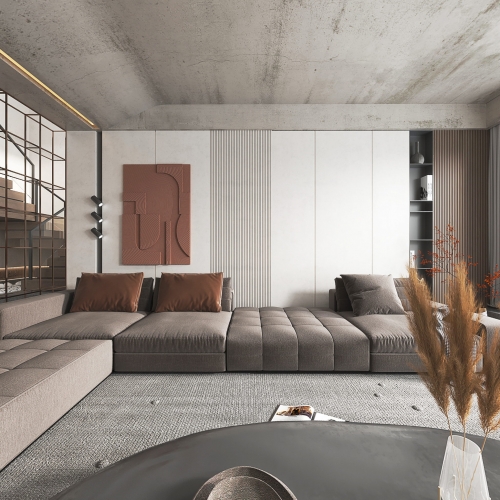 Wabi-sabi Style A Living Room-ID:175410995