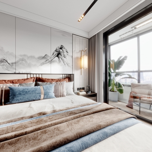 New Chinese Style Bedroom-ID:584547048