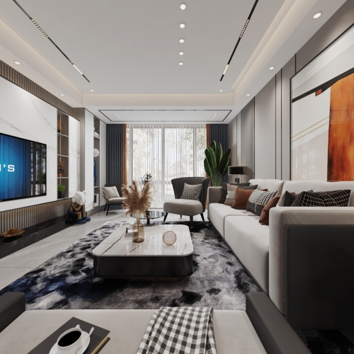 Modern A Living Room-ID:538553006