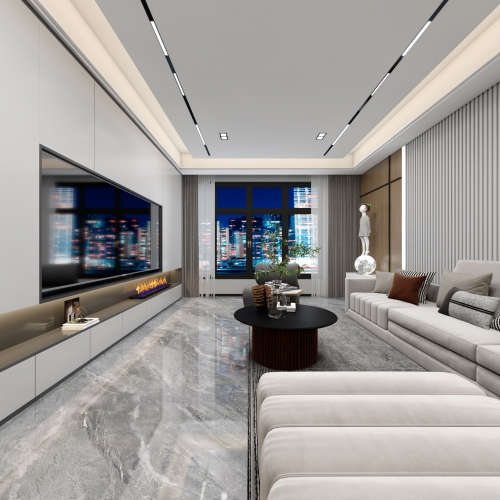 Modern A Living Room-ID:884069925