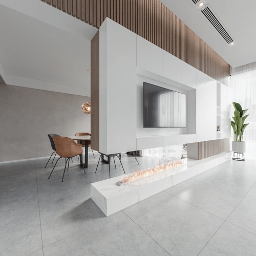Modern Wabi-sabi Style A Living Room-ID:981744057