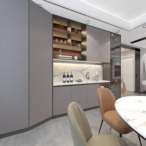 Modern A Living Room-ID:519613032