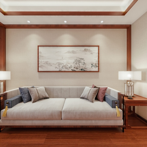 New Chinese Style Bedroom-ID:362629923