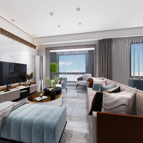 Modern A Living Room-ID:788120038