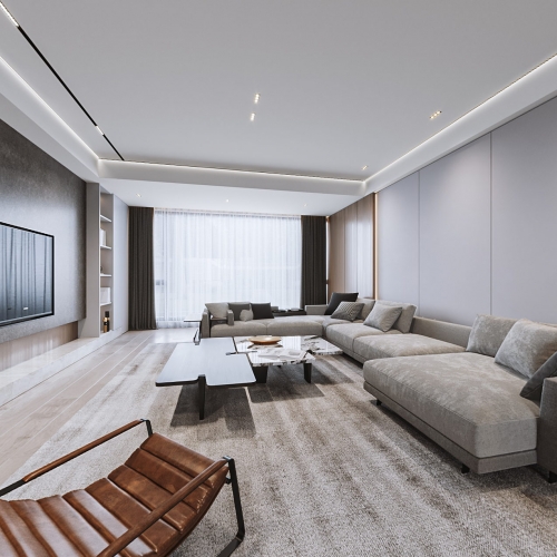 Modern A Living Room-ID:910732983