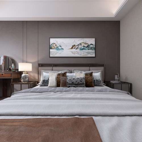 New Chinese Style Bedroom-ID:846082937