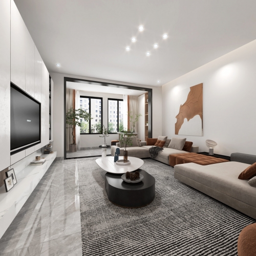 Modern A Living Room-ID:501456021