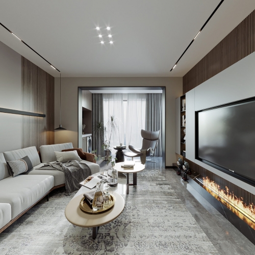 Modern A Living Room-ID:818927053