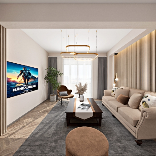 Modern A Living Room-ID:510307077