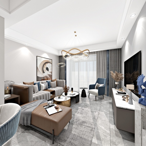 Modern A Living Room-ID:298472887