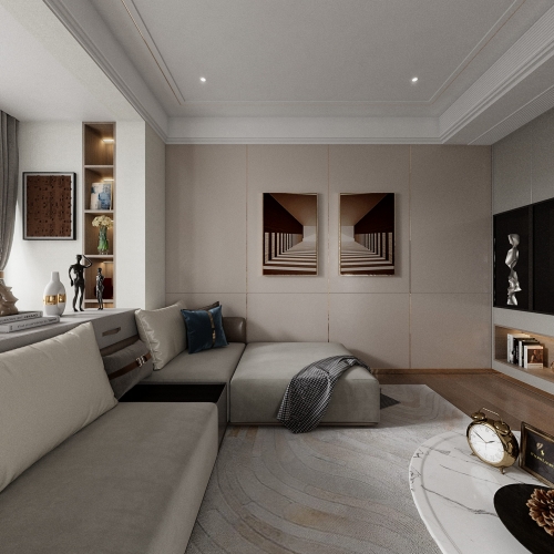 Modern A Living Room-ID:630898003