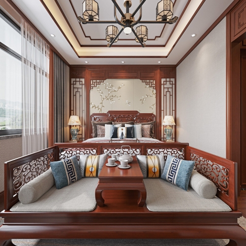 Chinese Style Bedroom-ID:408879046