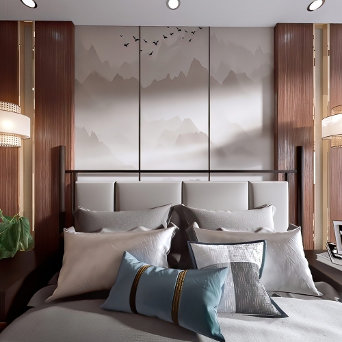 New Chinese Style Bedroom-ID:904066099
