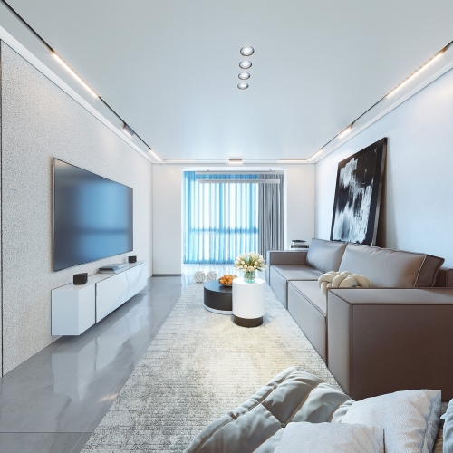 Modern A Living Room-ID:283045051