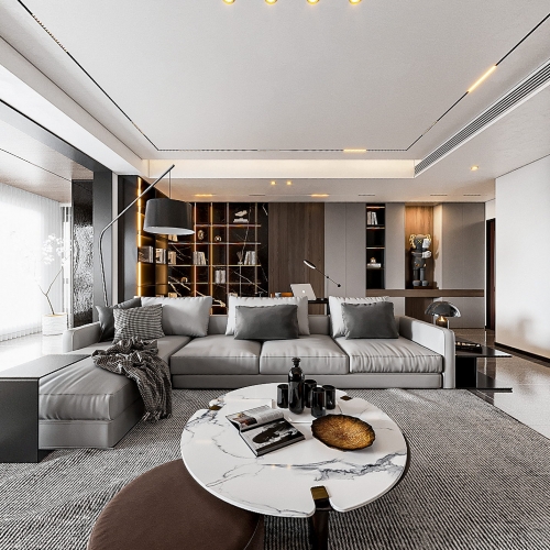 Modern A Living Room-ID:139379597