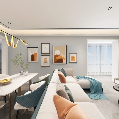 Modern A Living Room-ID:853559972