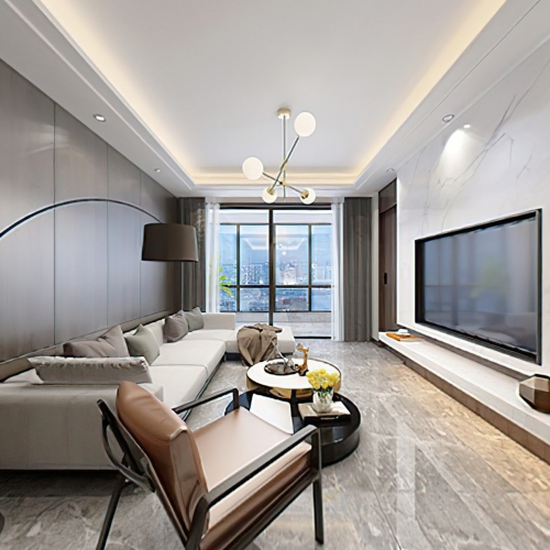 Modern A Living Room-ID:213399892