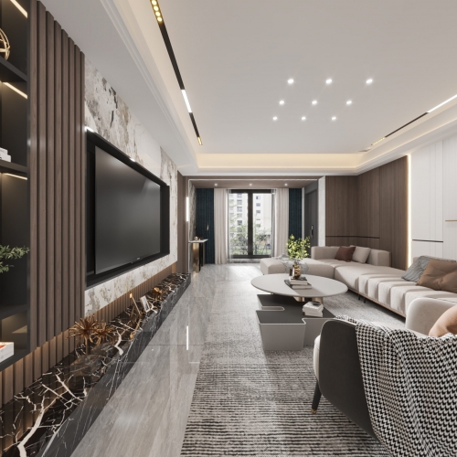 Modern A Living Room-ID:306902896