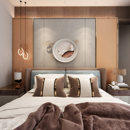 New Chinese Style Bedroom-ID:518369911