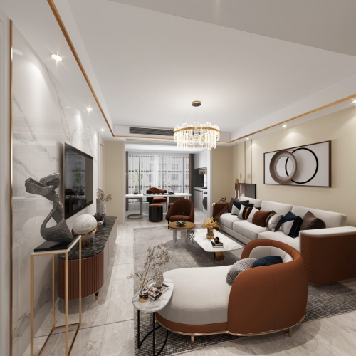 Modern A Living Room-ID:762664088