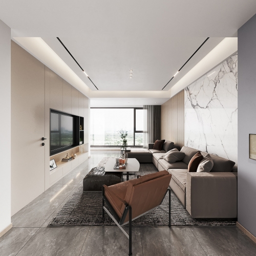 Modern A Living Room-ID:406100037