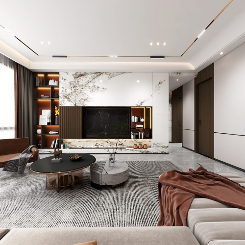 Modern A Living Room-ID:391840911