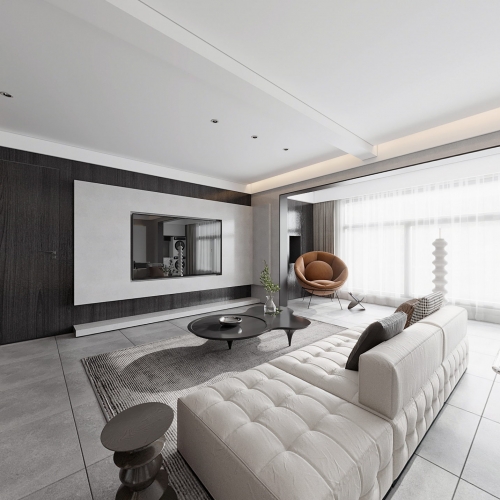Modern A Living Room-ID:208930025