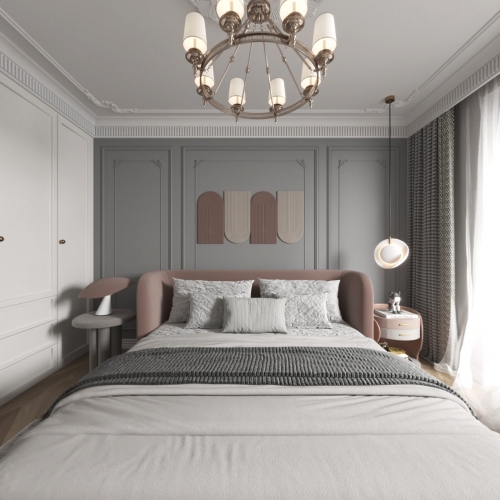 Modern French Style Bedroom-ID:704818016
