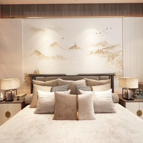 New Chinese Style Bedroom-ID:812270673