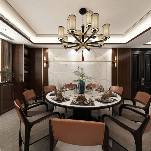 New Chinese Style Dining Room-ID:518860866