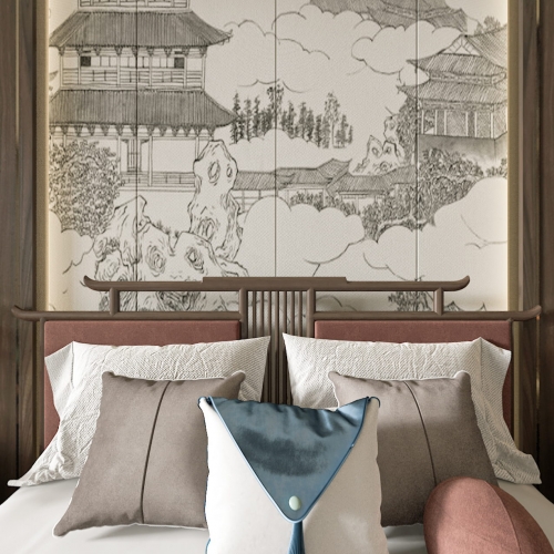 New Chinese Style Bedroom-ID:353667029