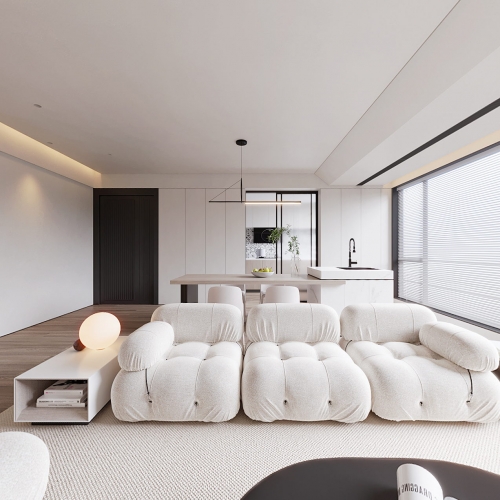 Wabi-sabi Style A Living Room-ID:587079553