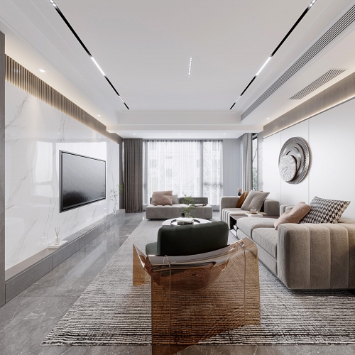 Modern A Living Room-ID:994354017