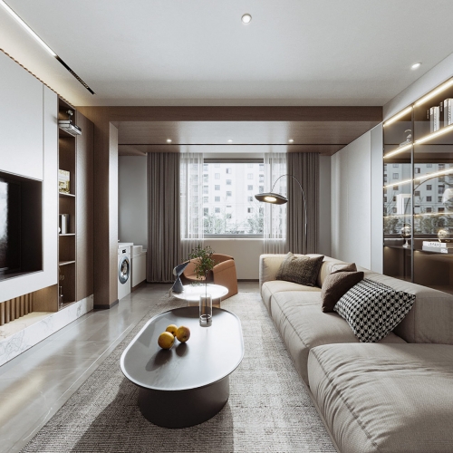 Modern A Living Room-ID:480406053