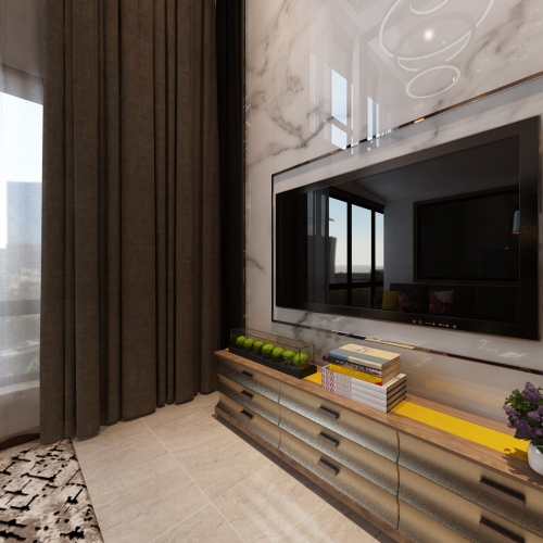 Modern A Living Room-ID:875413897