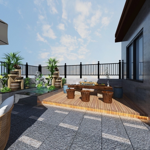 Modern Courtyard/landscape-ID:950130947