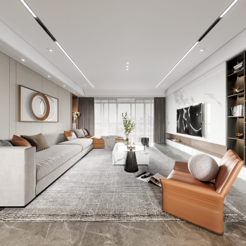 Modern A Living Room-ID:675952911