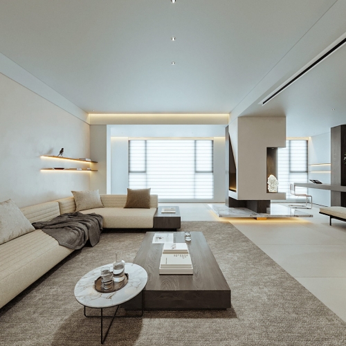 Wabi-sabi Style A Living Room-ID:660526994