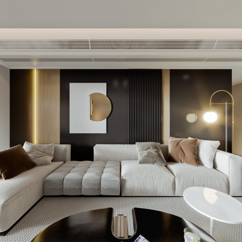 Modern A Living Room-ID:593934067