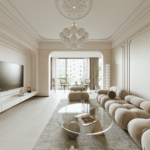 Wabi-sabi Style A Living Room-ID:242558008