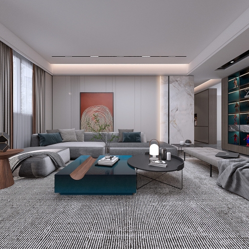 Modern A Living Room-ID:588109021