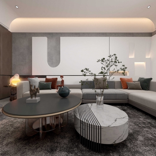 Modern A Living Room-ID:527796981
