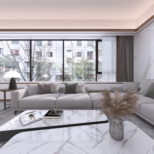 Modern A Living Room-ID:639591939