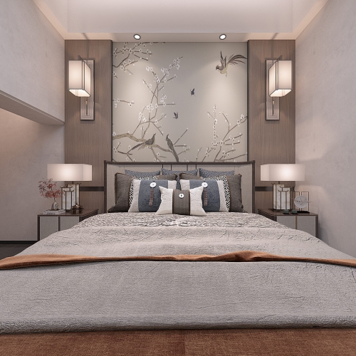 New Chinese Style Bedroom-ID:822171937