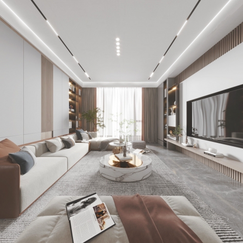 Modern A Living Room-ID:721195947