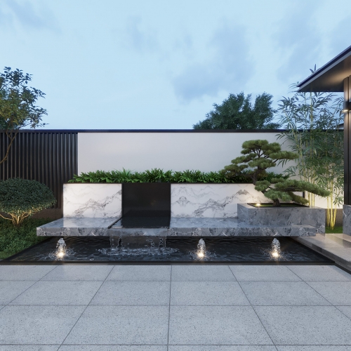 New Chinese Style Courtyard/landscape-ID:625916967